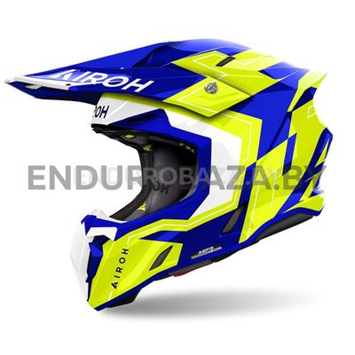 Шлем Airoh TWIST 3 DIZZY BLUE/YELLOW GLOSS (S)