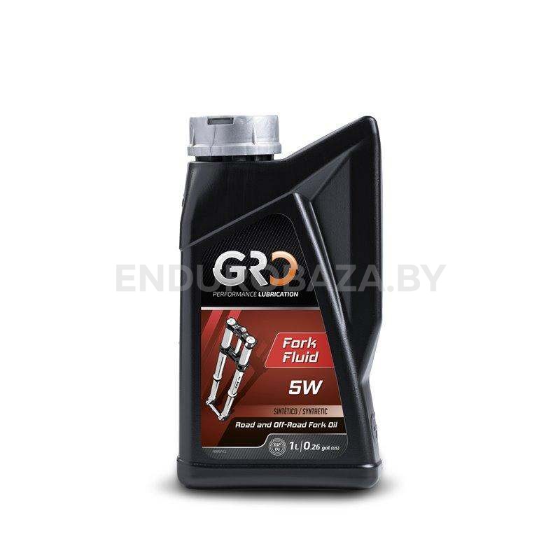 Масло вилочное GRO FORK FLUID SAE 5W, 100% Synthetic, 1л - изображение 1