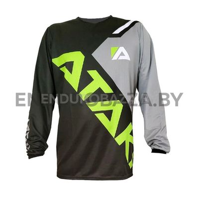 Джерси ATAKI Impact (черный/серый/Hi-Vis желтый, S)
