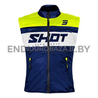 Жилет SHOT BODYWARMER LITE (Hi-Vis желтый/синий/белый, M)