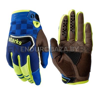 Перчатки для кросса STARKS Phoenix V3 (синий/Hi-Viz) (L)