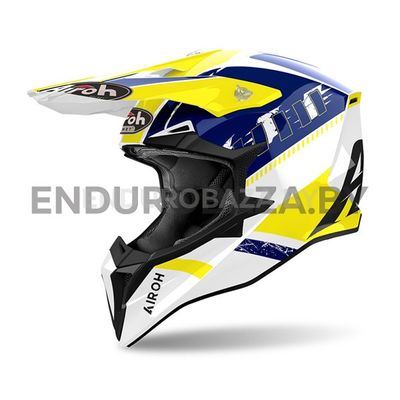 Шлем Airoh WRAAAP FEEL YELLOW/BLUE GLOSS (XS)