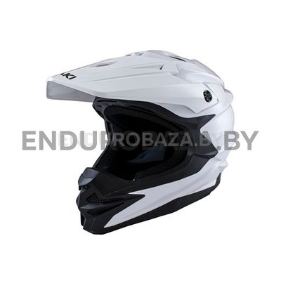 Шлем кроссовый ATAKI JK801A Solid (белый глянцевый, XL)