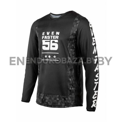 Джерси EVEN FASTER (EF56) Enduro PRO 2.0 Forest (черный/белый, M)